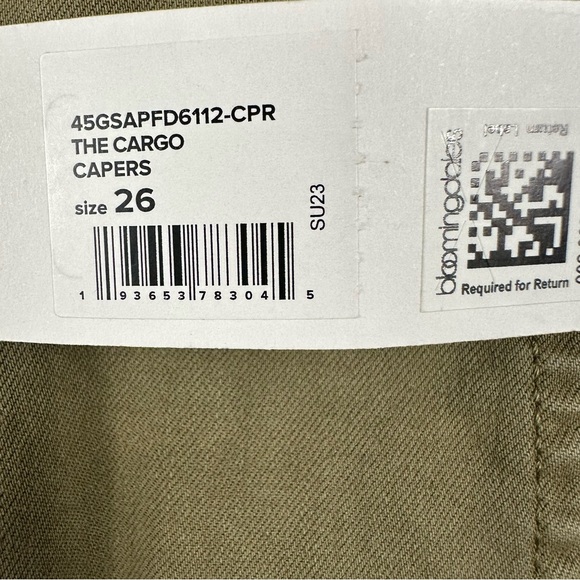 Joe’s Jeans Women’s The Cargo Skirt Denim Utility Raw Hem Capers Green NWT - Picture 10 of 10